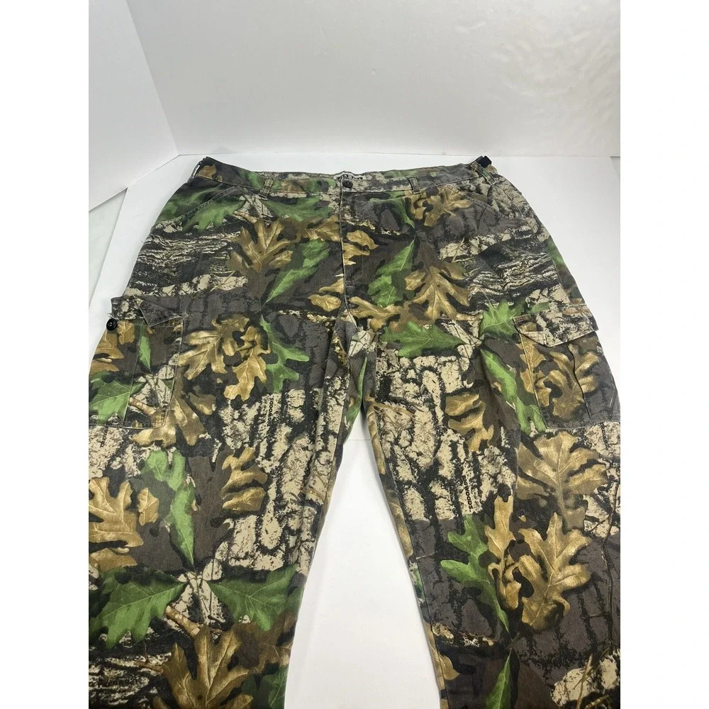 Vintage Jerzees Outdoors Camo Cargo Trebark Bigwoods Adjustable Mens 2XL 42x30